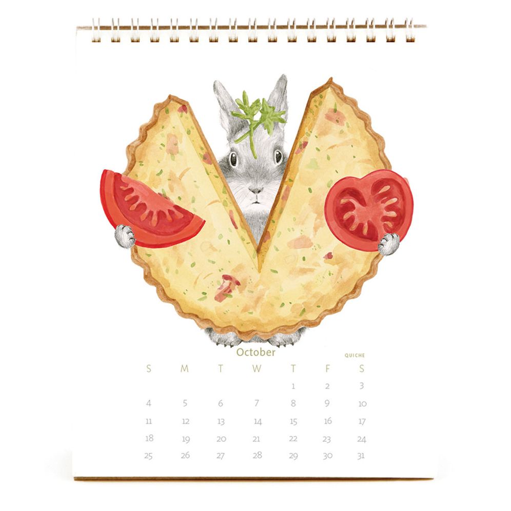 2026 Dear Hancock Bunny Calendar-Hare at the Caf - Image 3
