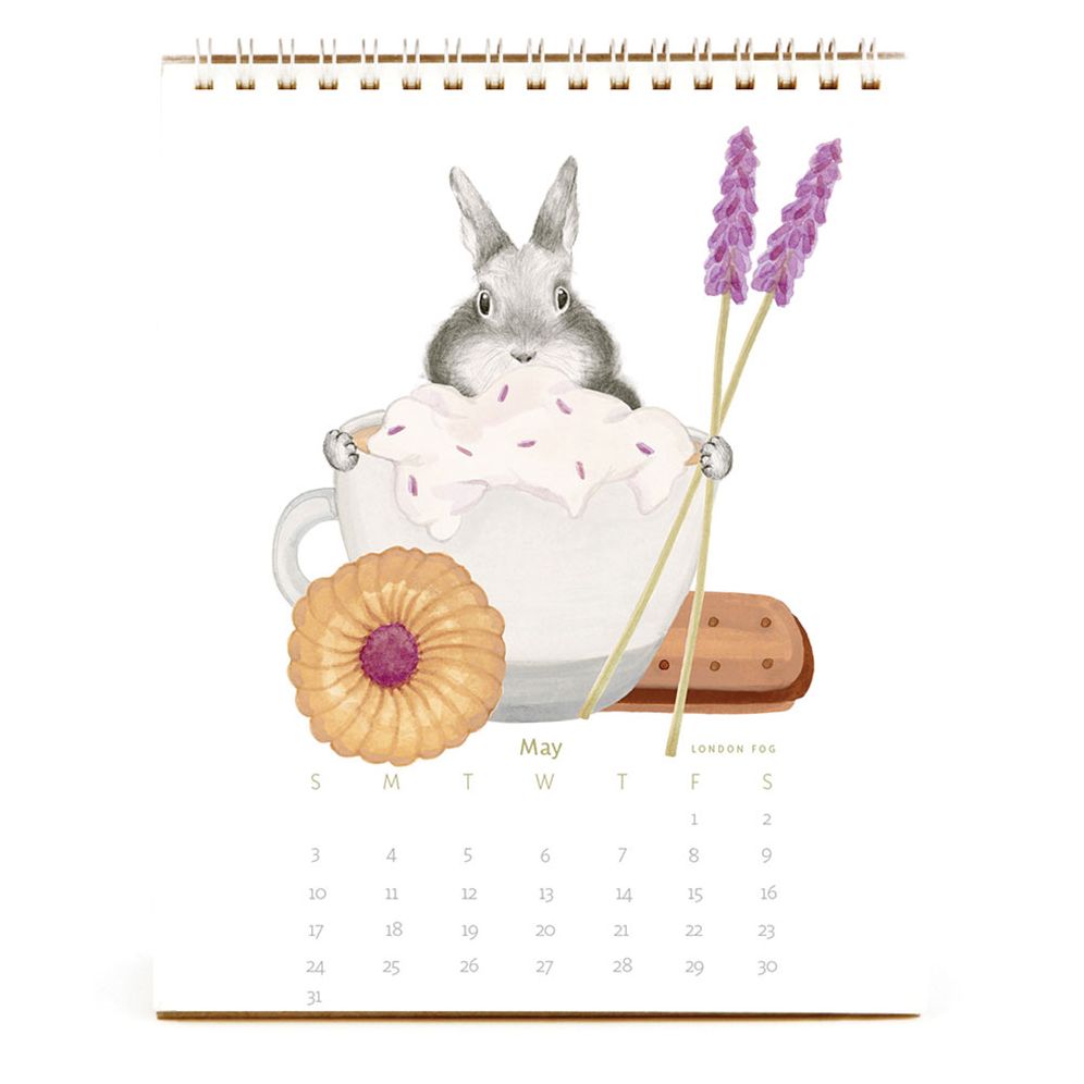 2026 Dear Hancock Bunny Calendar-Hare at the Caf - Image 8