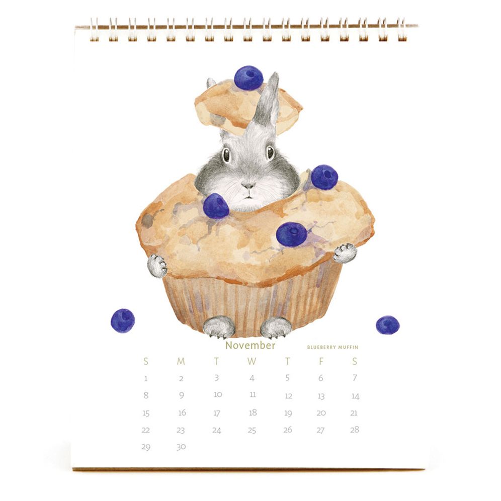 2026 Dear Hancock Bunny Calendar-Hare at the Caf - Image 9