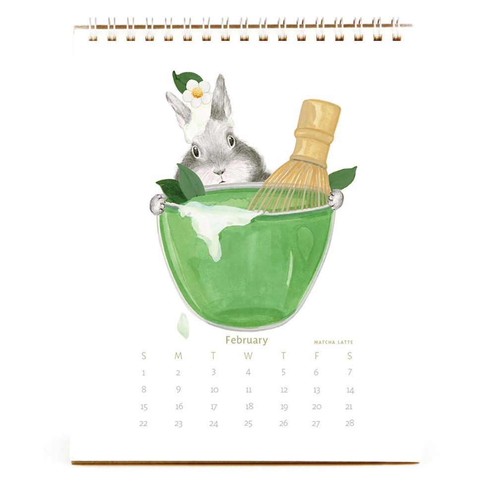 2026 Dear Hancock Bunny Calendar-Hare at the Caf - Image 10