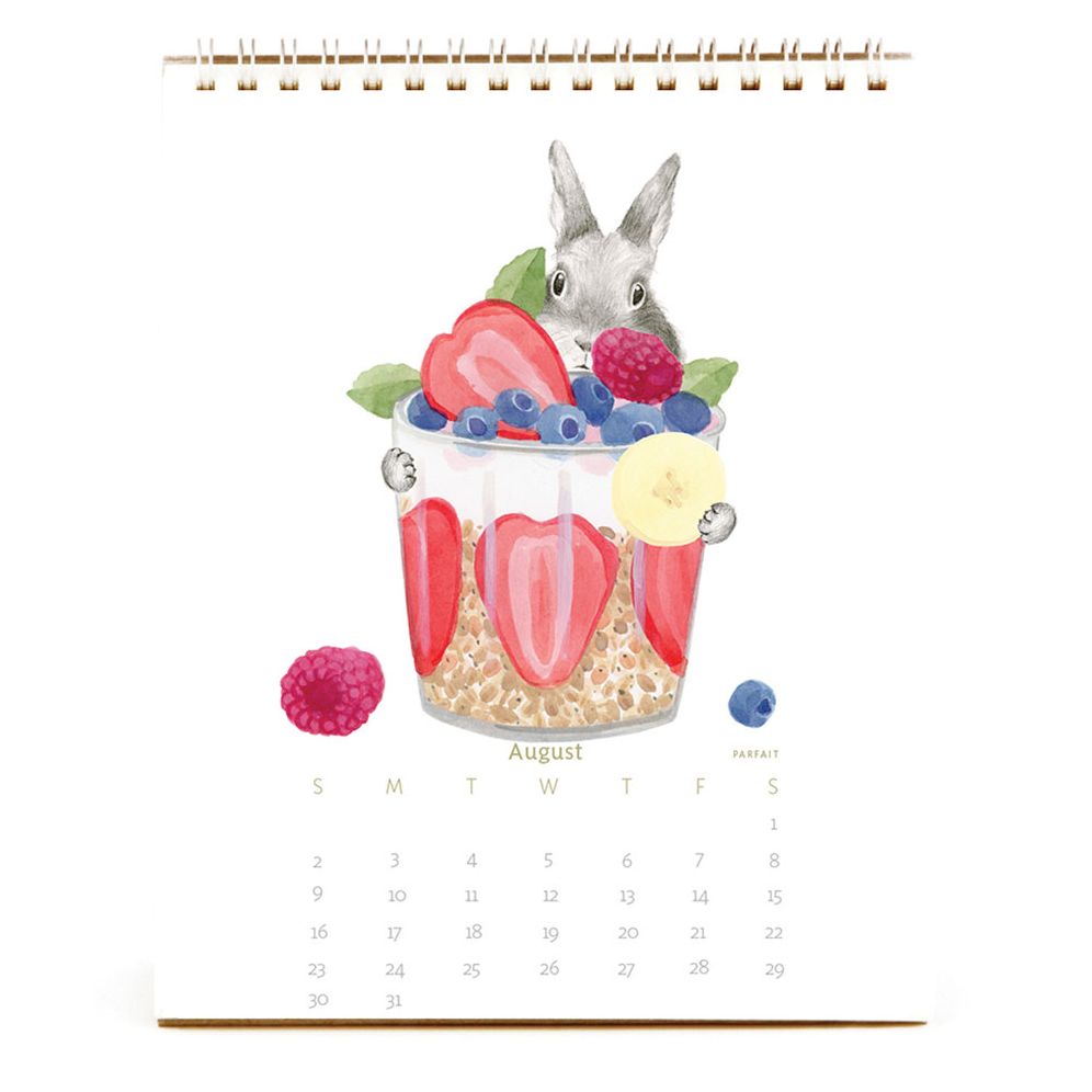 2026 Dear Hancock Bunny Calendar-Hare at the Caf - Image 13