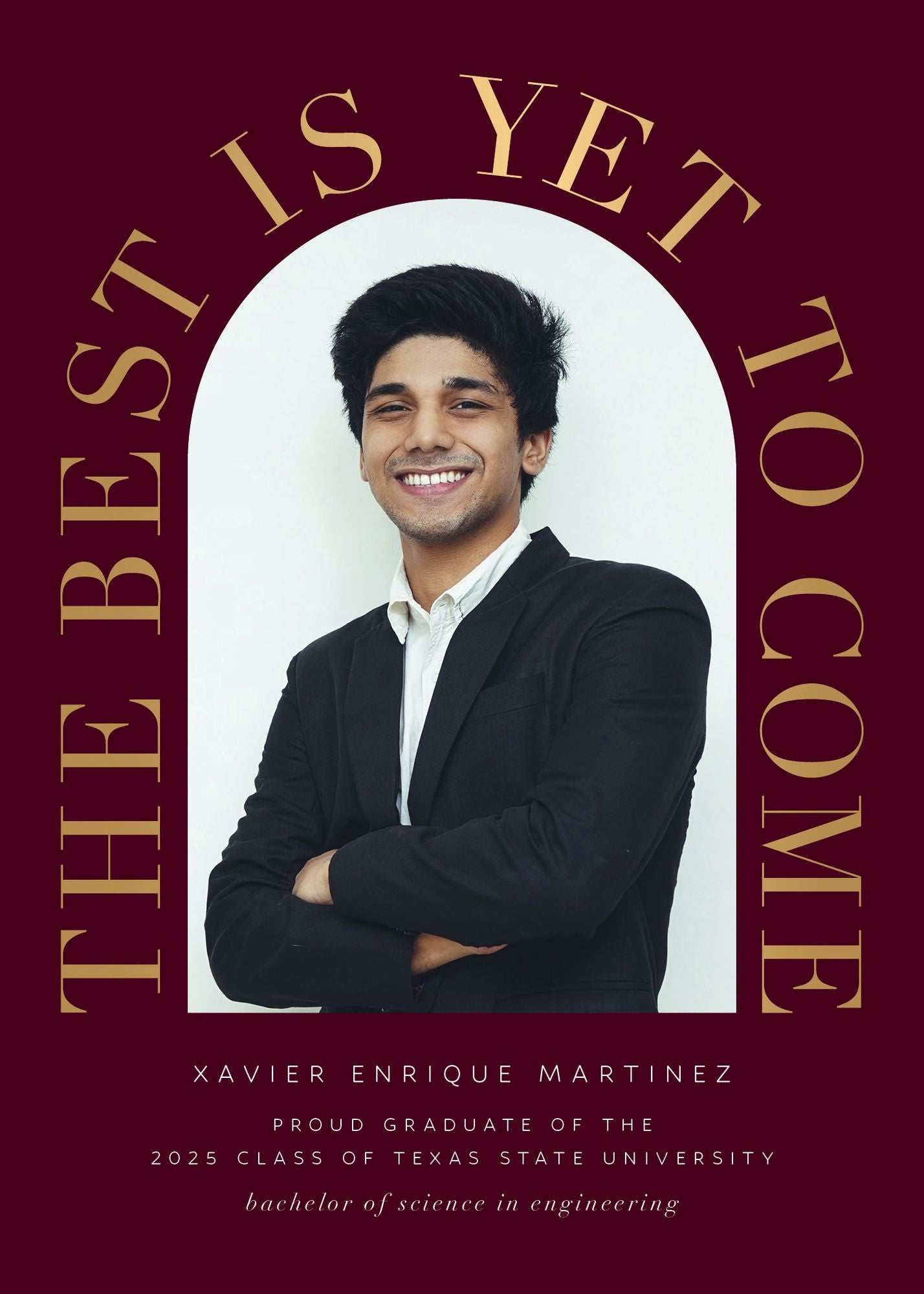 Grand Arch Foil Photo Graduation Announcement - Image 7