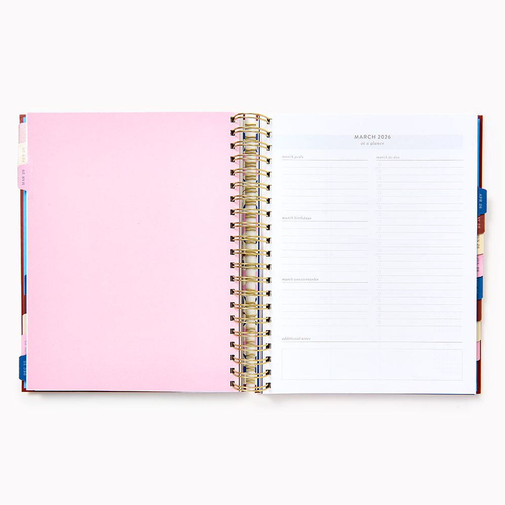 2025-2026 Paper Source Creative Borders Weekly Desk Planner - Image 3