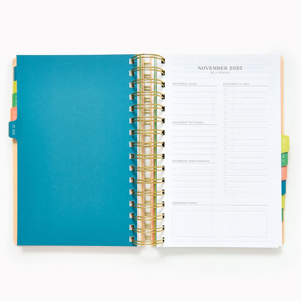 Alternative view of 2025-2026 Paper Source Romantic Greenery Daily Planner