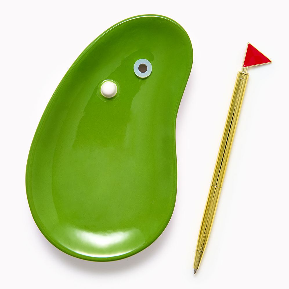 Alternative view of Golf Trinket Dish with Flag Pen