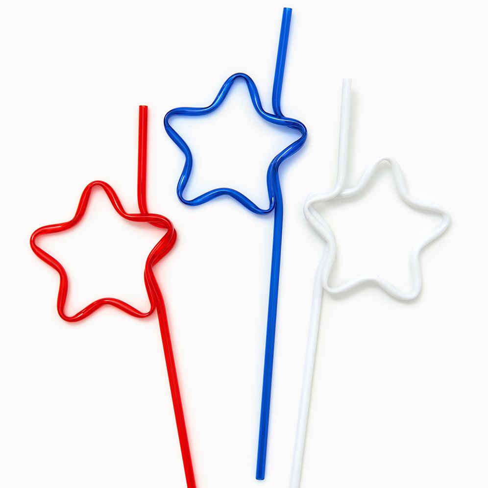 Alternative view of 4th of July Star Straws