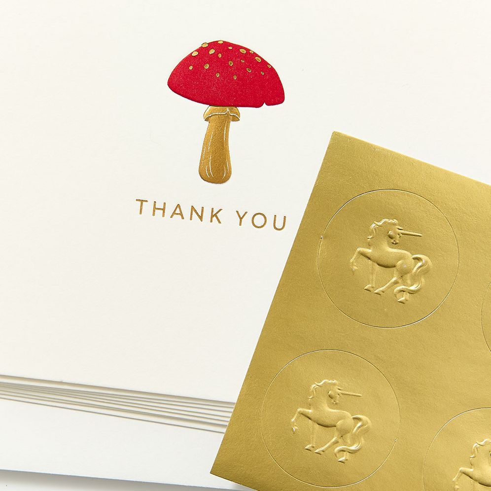 Alternative view of Mushroom Thank You Card Set