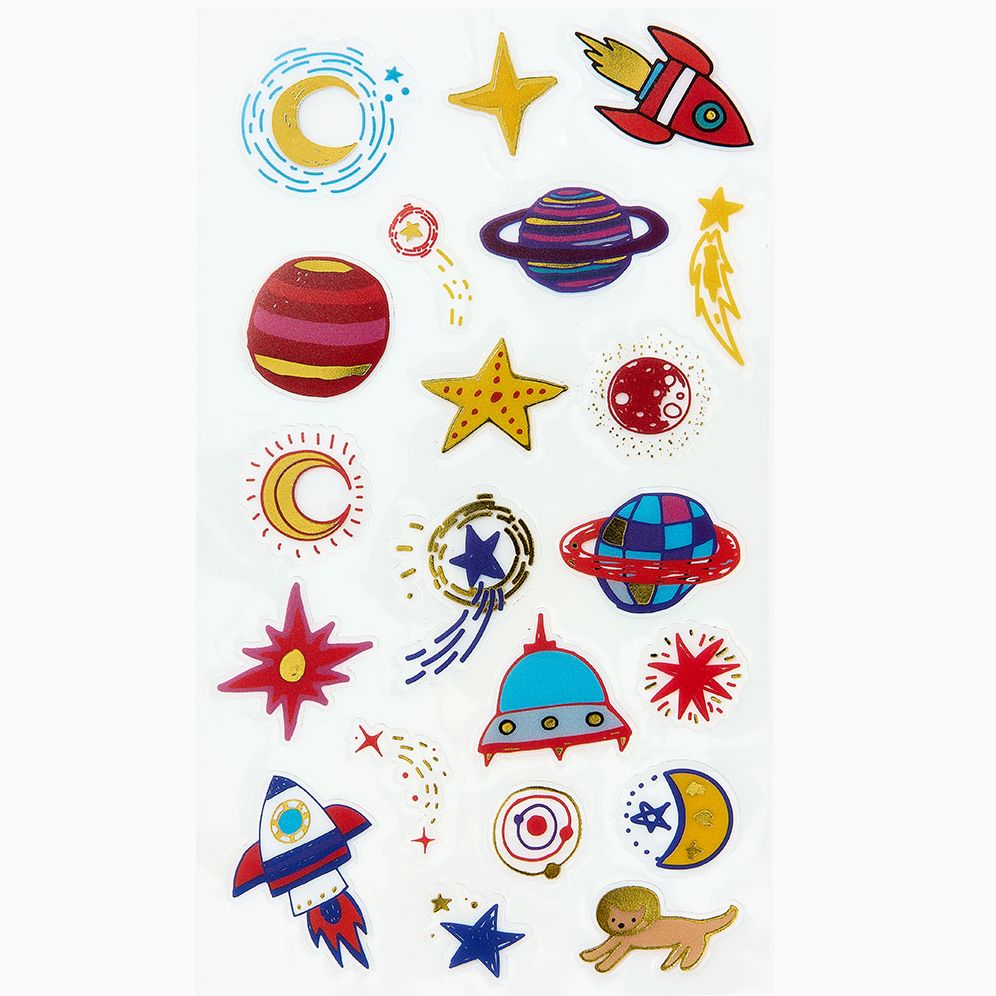 Alternative view of Foil Space Sticker Sheet