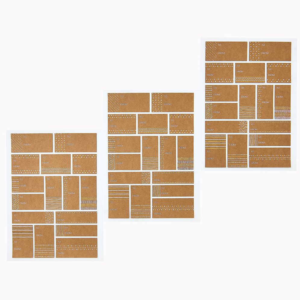 Alternative view of Simple Patterns on Kraft Gift Labels