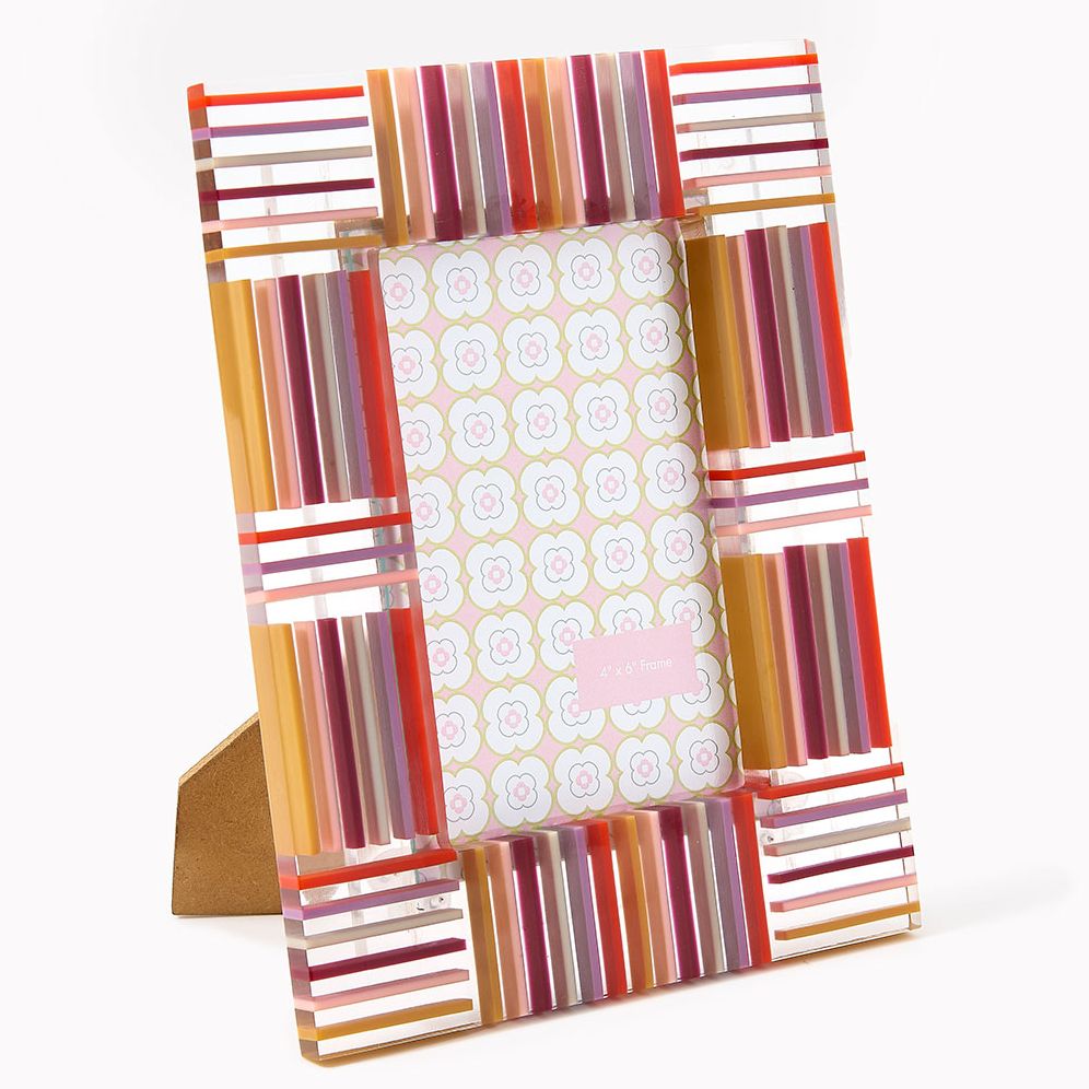 Alternative view of Multi Color Stripe Resin 4x6 Frame