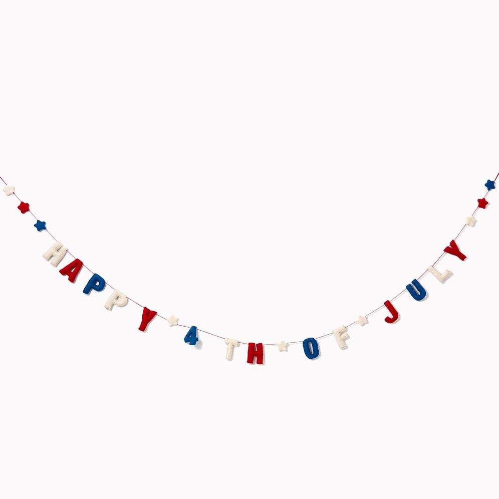 Alternative view of 4th Of July Felt garland