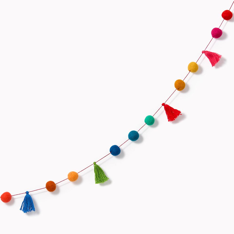 Alternative view of Colorful Tassel Pom Garland
