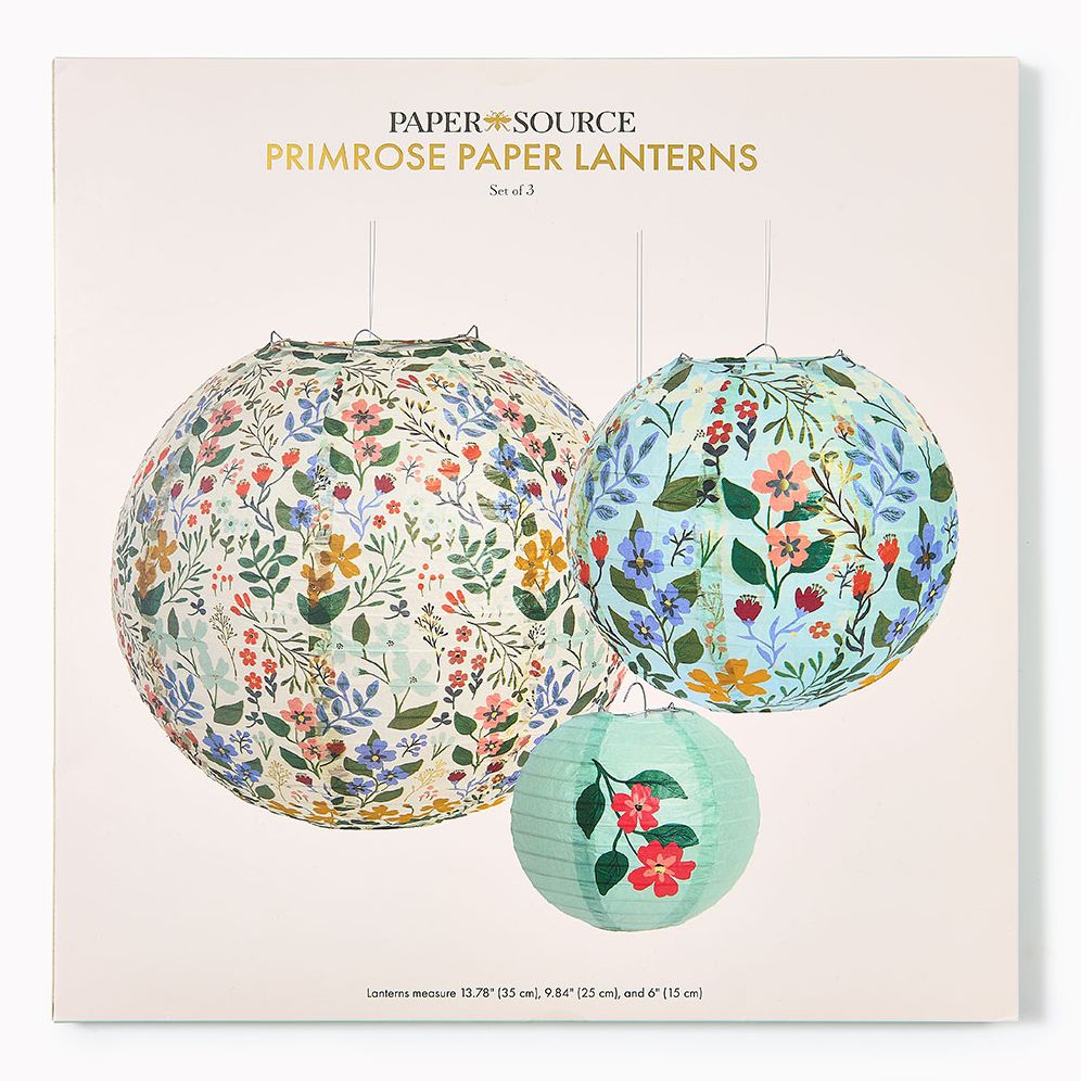 Alternative view of Primrose Paper Lanterns S/3