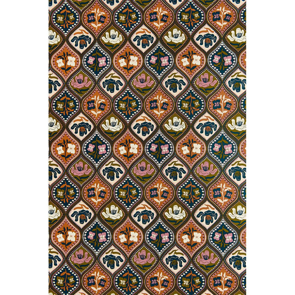 Alternative view of Diamond Floral Continuous Roll Wrap