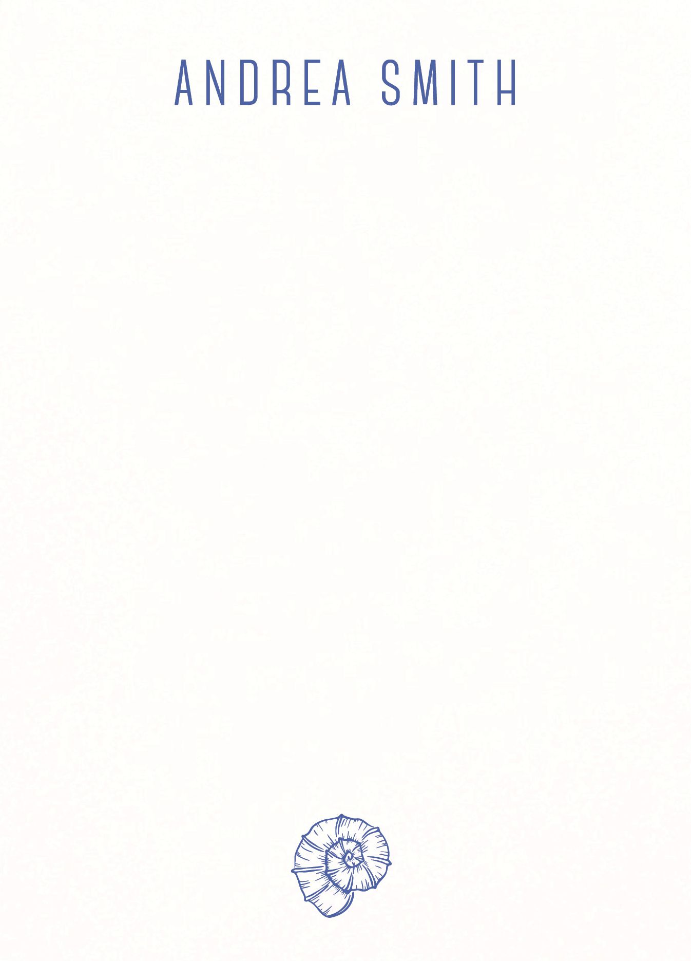 Alternative view of Single Seashell Stationery