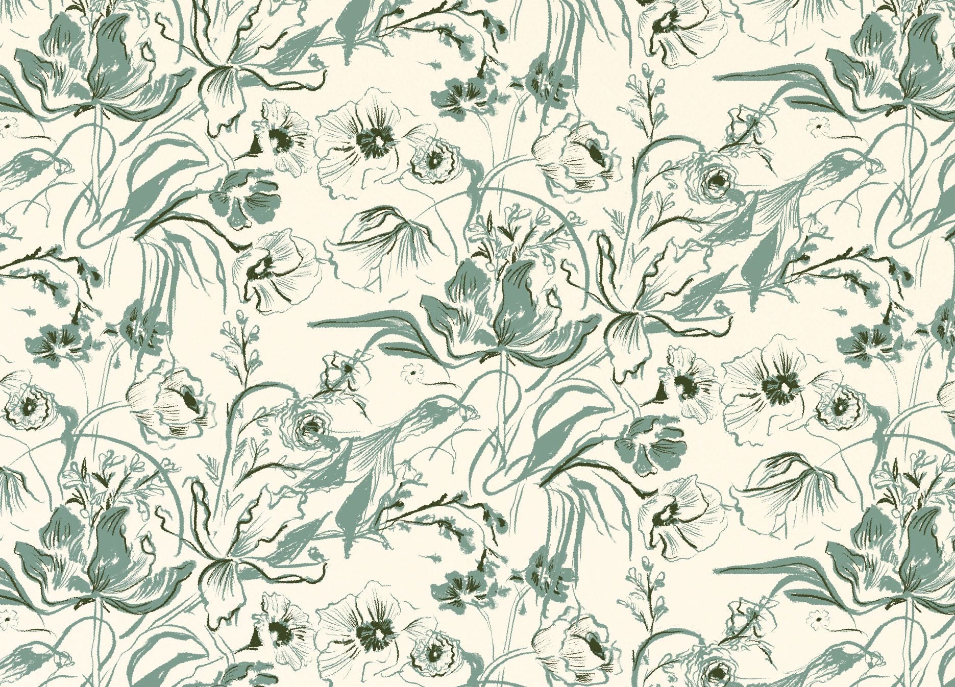 Alternative view of Botanical Toile Stationery