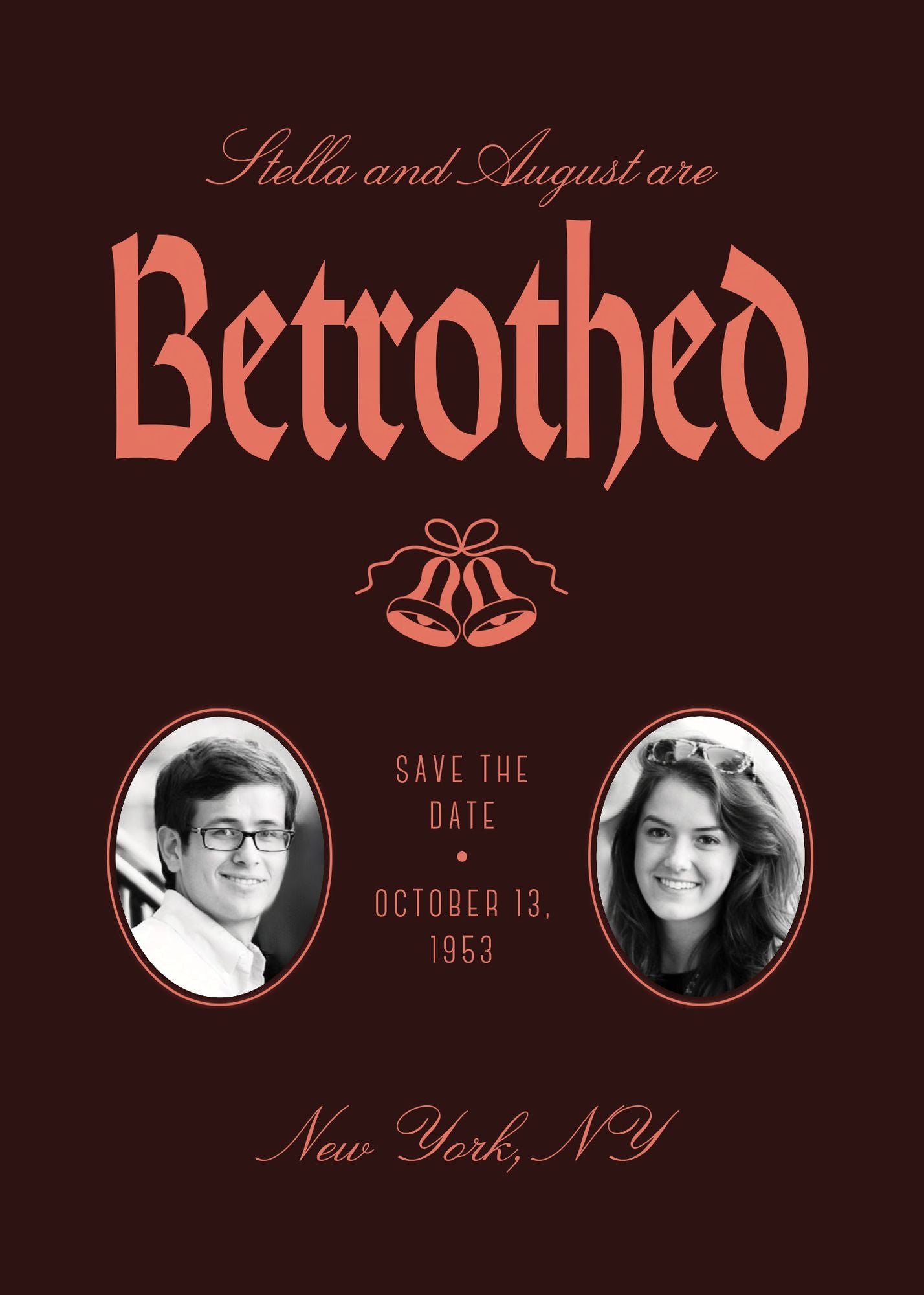 Alternative view of Betrothal Save the Date