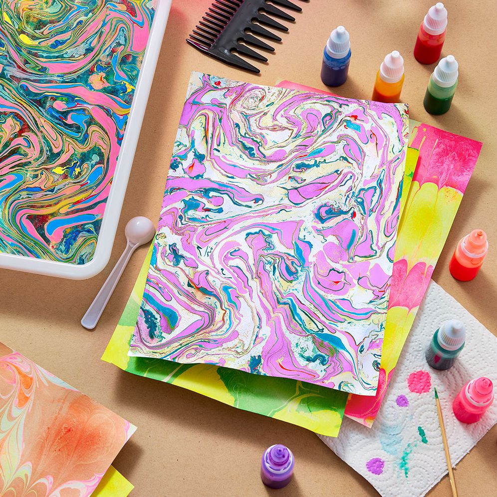 Alternative view of Mindful Crafts: Meditative Marbling Kit