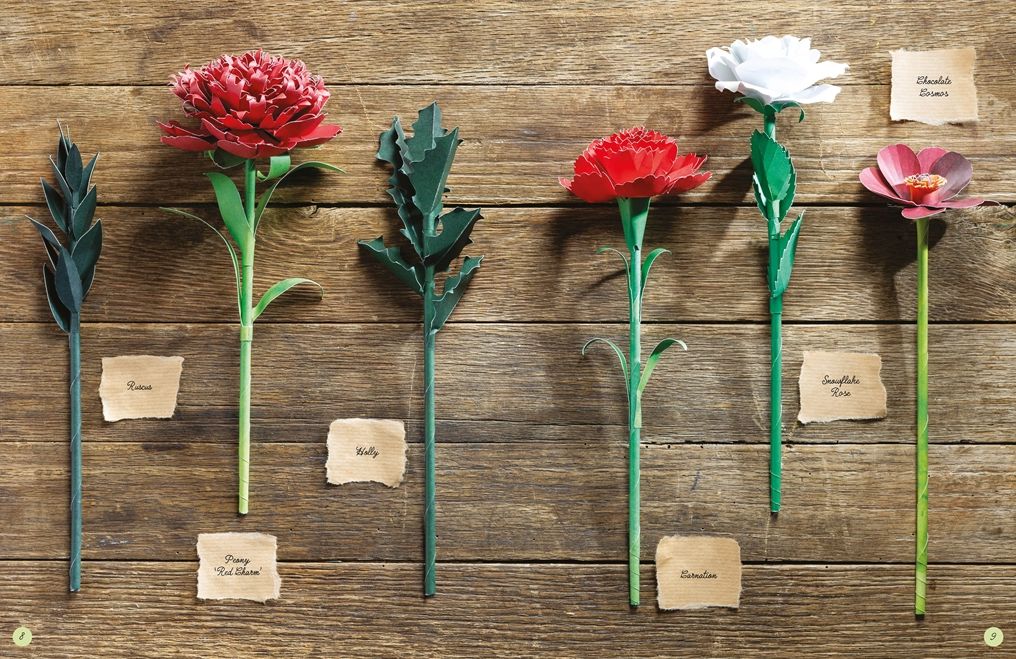 Alternative view of The Bouquet in a Book: Winter: Pre-punched pages to press out and make
