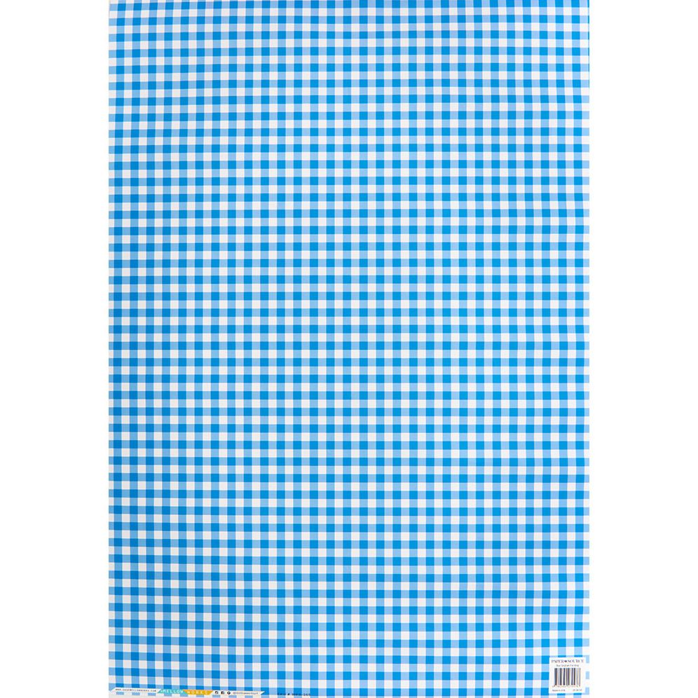 Alternative view of Blue Gingham Flat Wrap