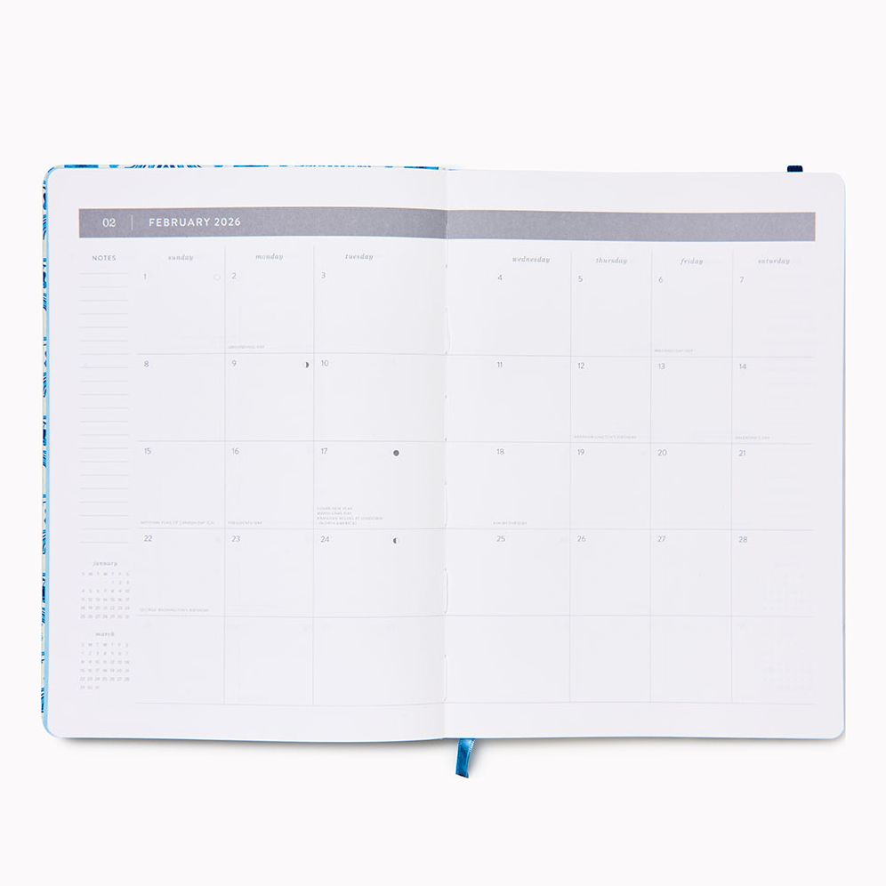 Alternative view of 2026 Paper Source 12M Classic Monthly Desk Planner