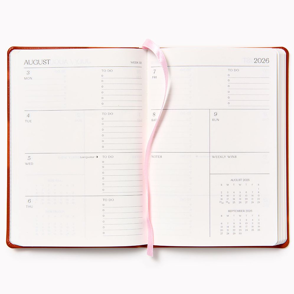 Alternative view of 2026 Paper Source Weekly Pocket Planner Rust