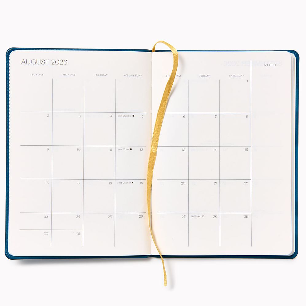 Alternative view of 2026 Paper Source Monthly Pocket Planner Navy