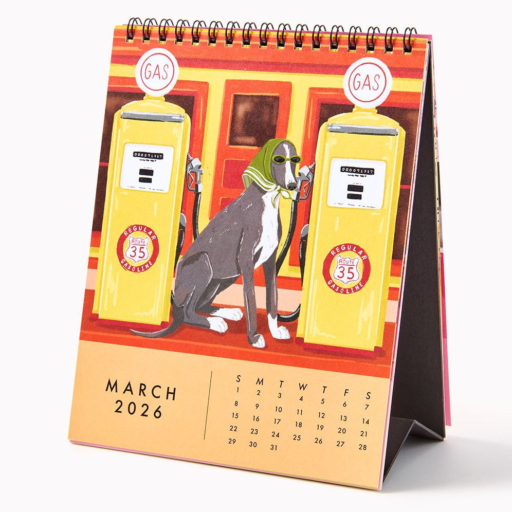 2026 Paper Source Good Boys Desk Easel Calendar - Image 4