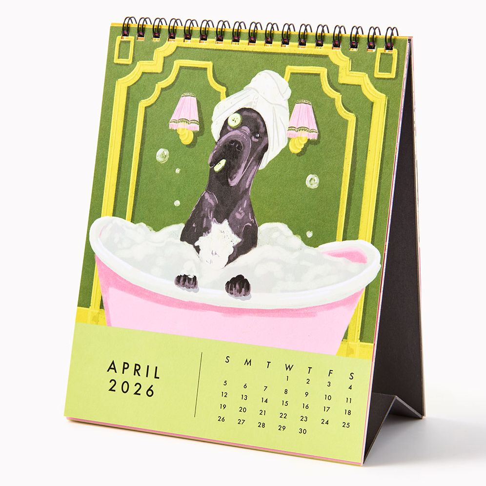 2026 Paper Source Good Boys Desk Easel Calendar - Image 5