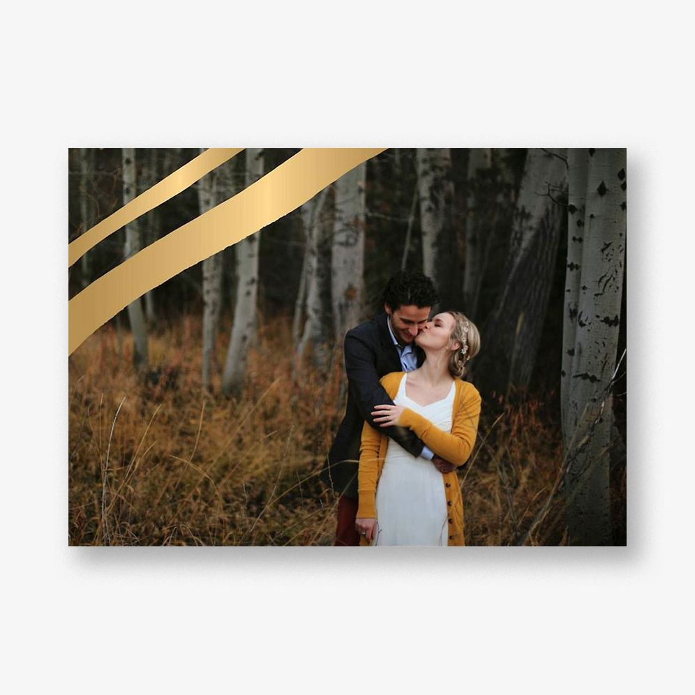 Cherish Foil Photo Stationery
