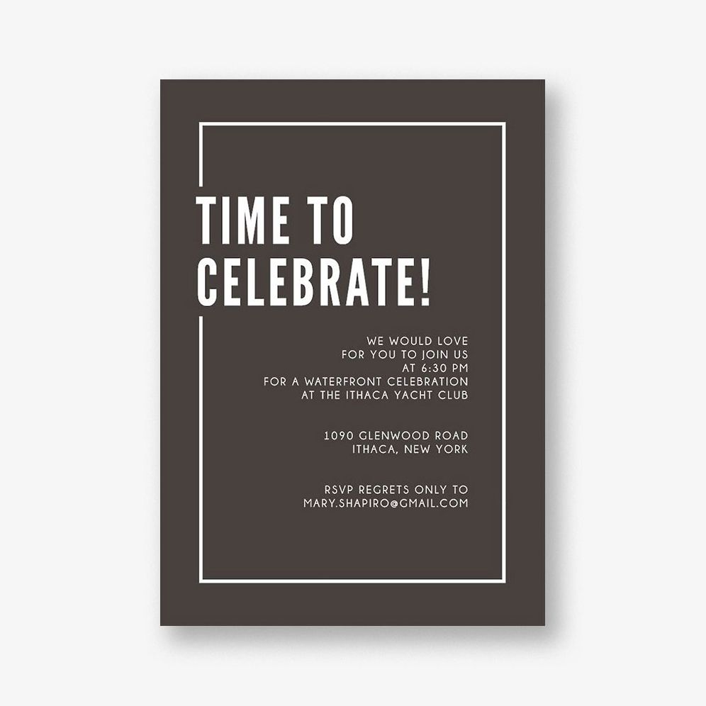 Metropolitan Bar Mitzvah Information Card