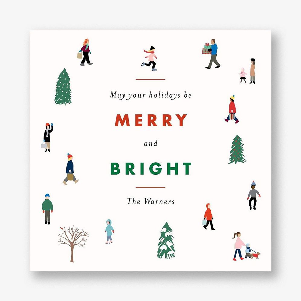 Tiny People Holiday Card