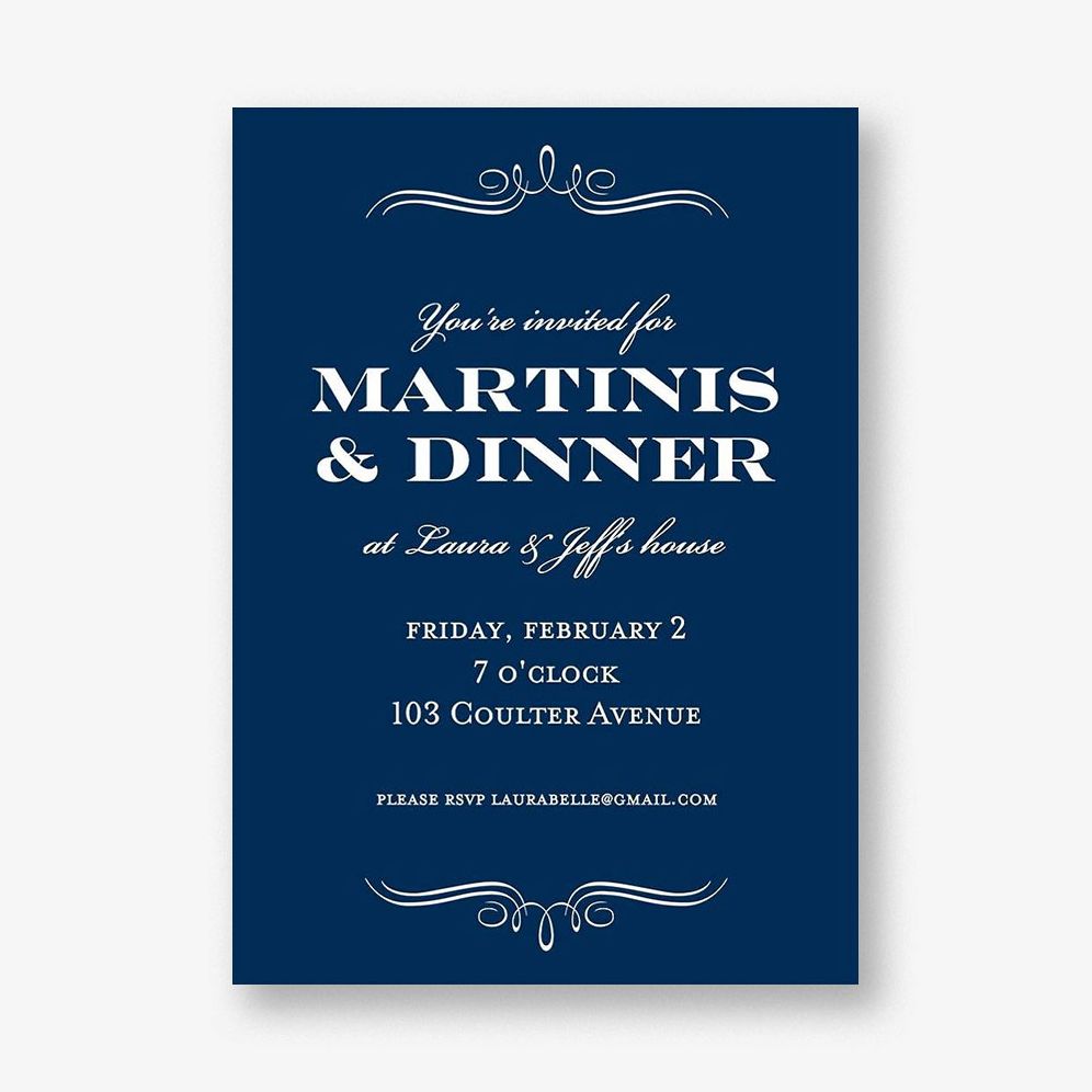 Vintage Marquis Color Party Invitation