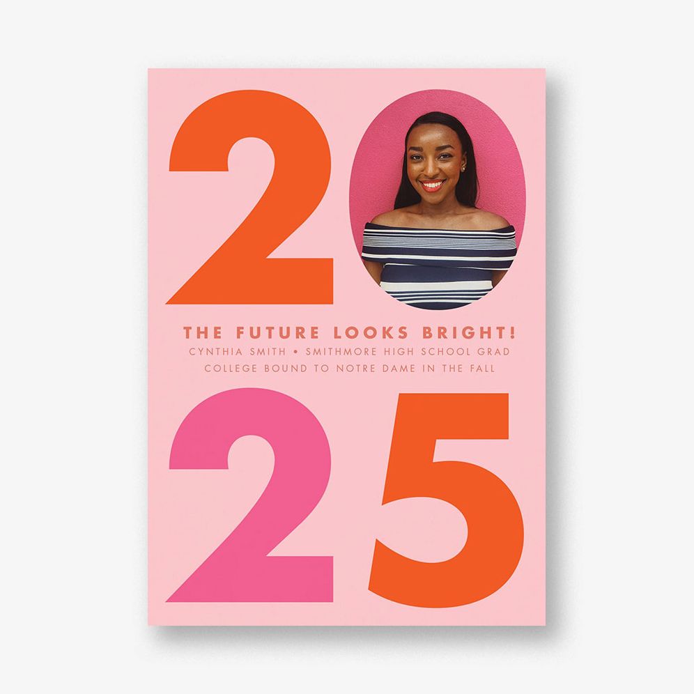 Big Bold Year Graduation Announcement