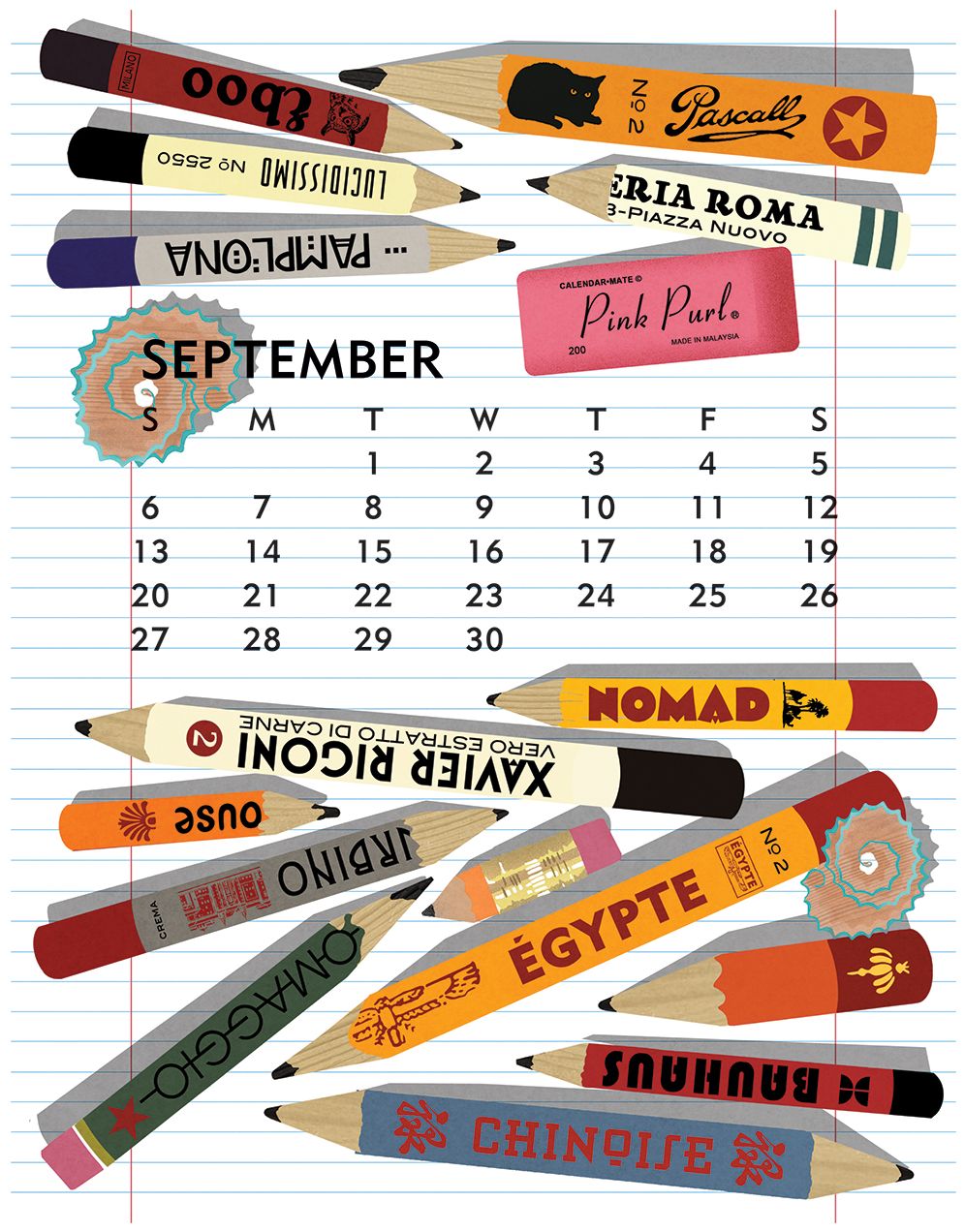 2026 Linnea Design Desktop Calendar - Image 7