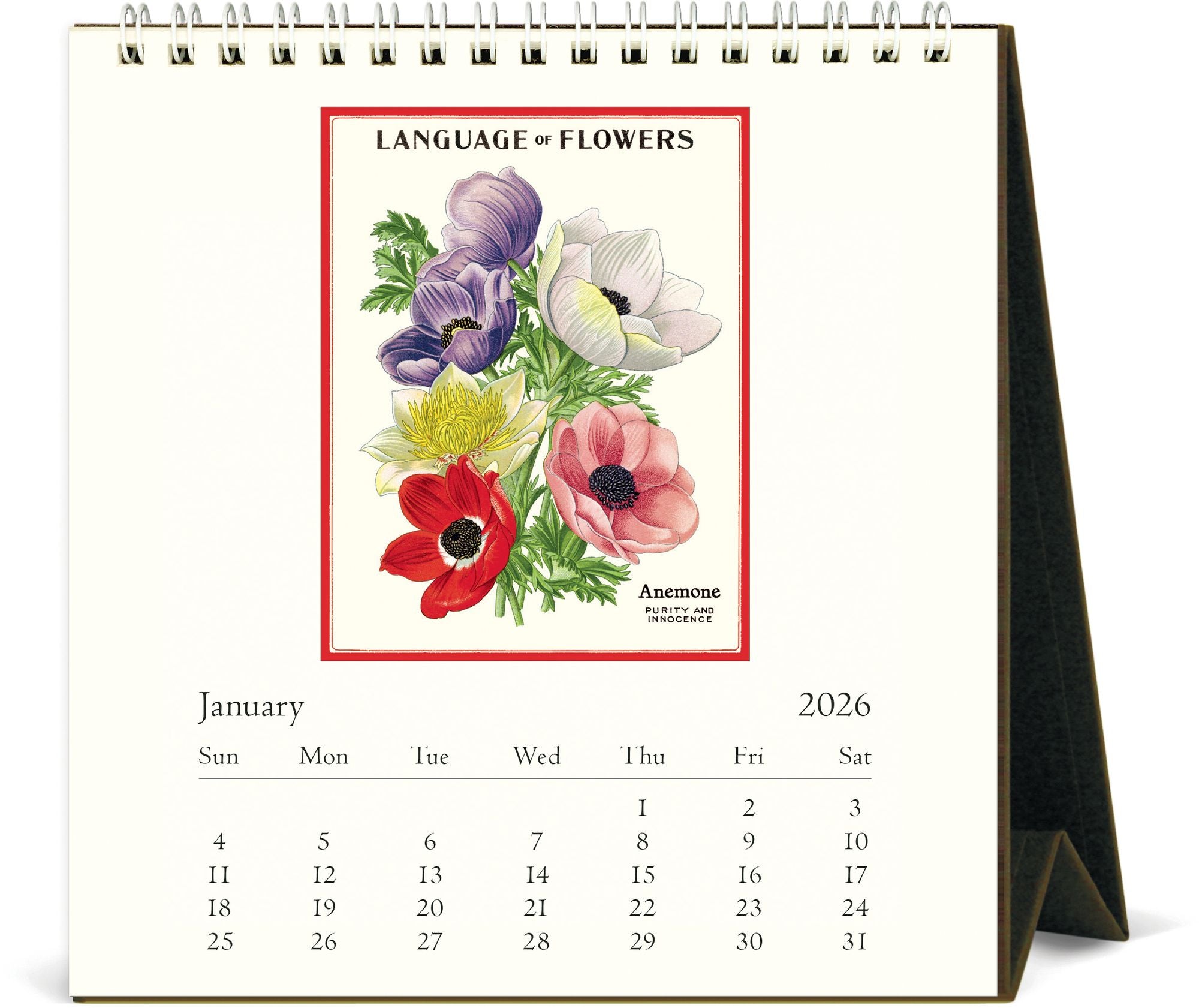 Alternative view of 2026 Language of Flowers Desk Calendar