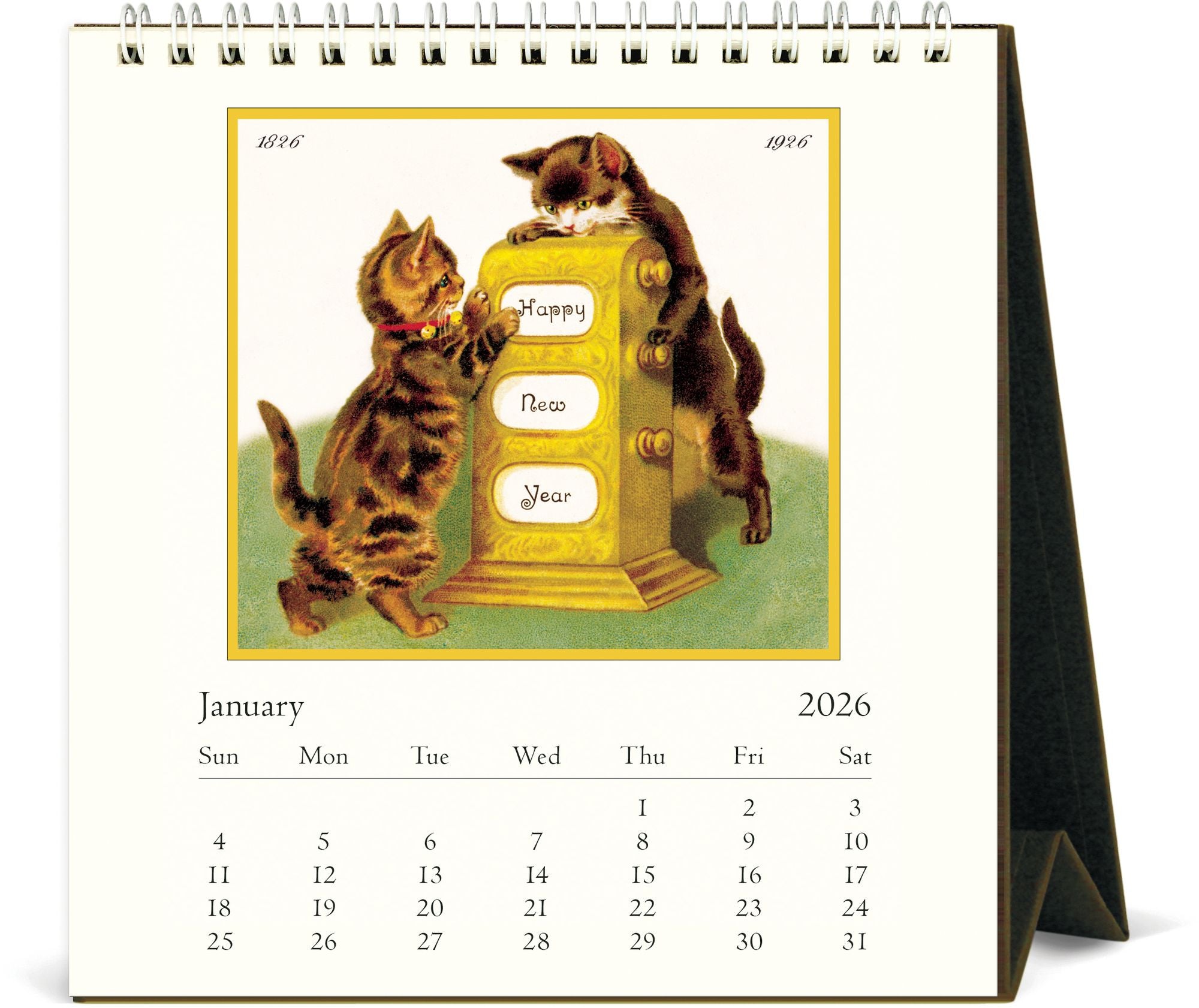 Alternative view of 2026 Cats Desk Calendar
