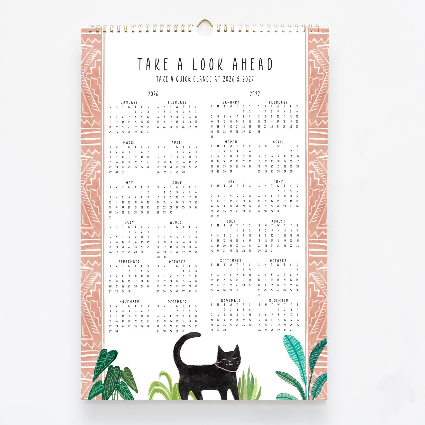 2026 On the Bright Side Cat Person 12 Month Poster Wall Calendar - Image 4
