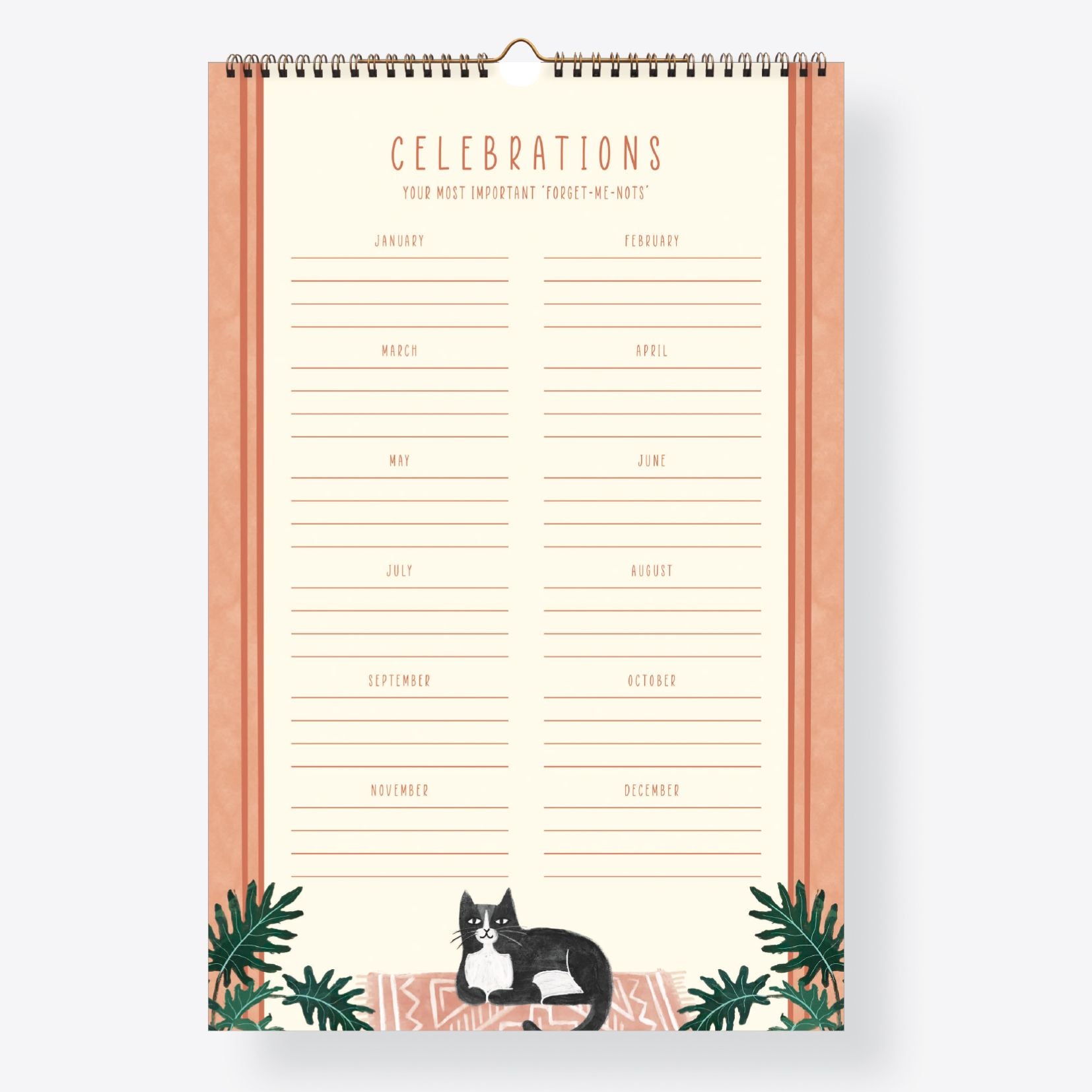 2026 On the Bright Side Cat Person 12 Month Poster Wall Calendar - Image 7