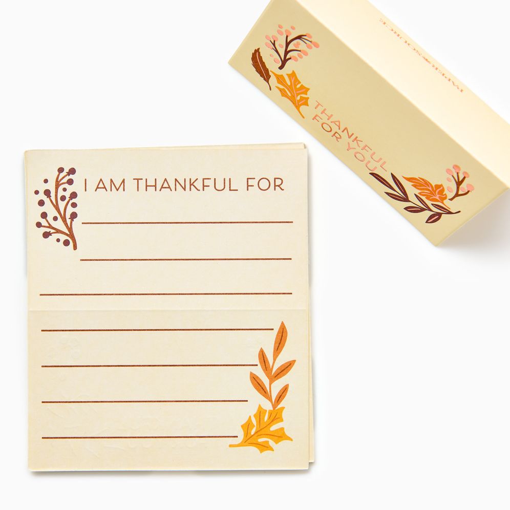 Alternative view of Thankful Fill-In Placecards