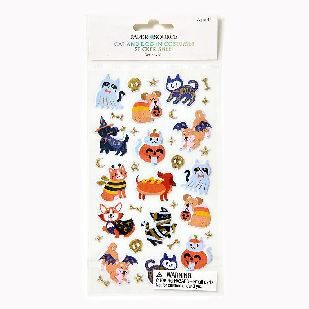Cat and Dog in Costumes Sticker Sheet - Image 3