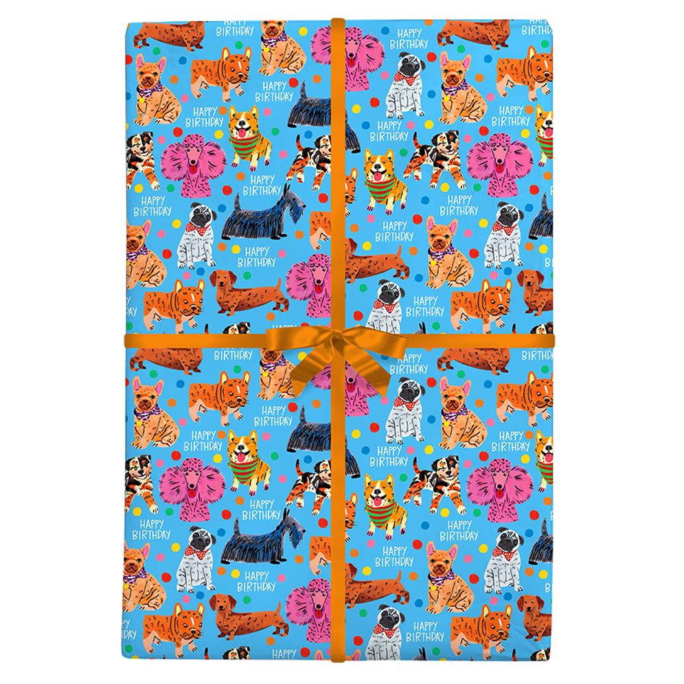 Alternative view of Happy Birthday Dogs Flat Sheet