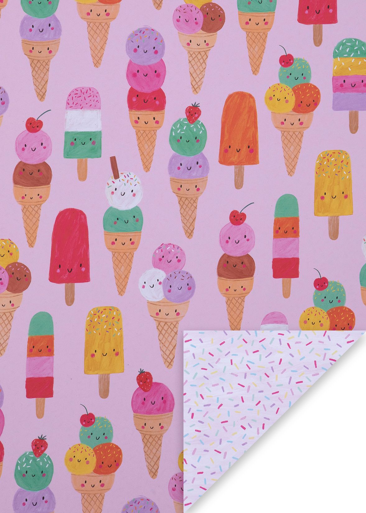 Alternative view of Ice Cream Sprinkles Flat Wrap