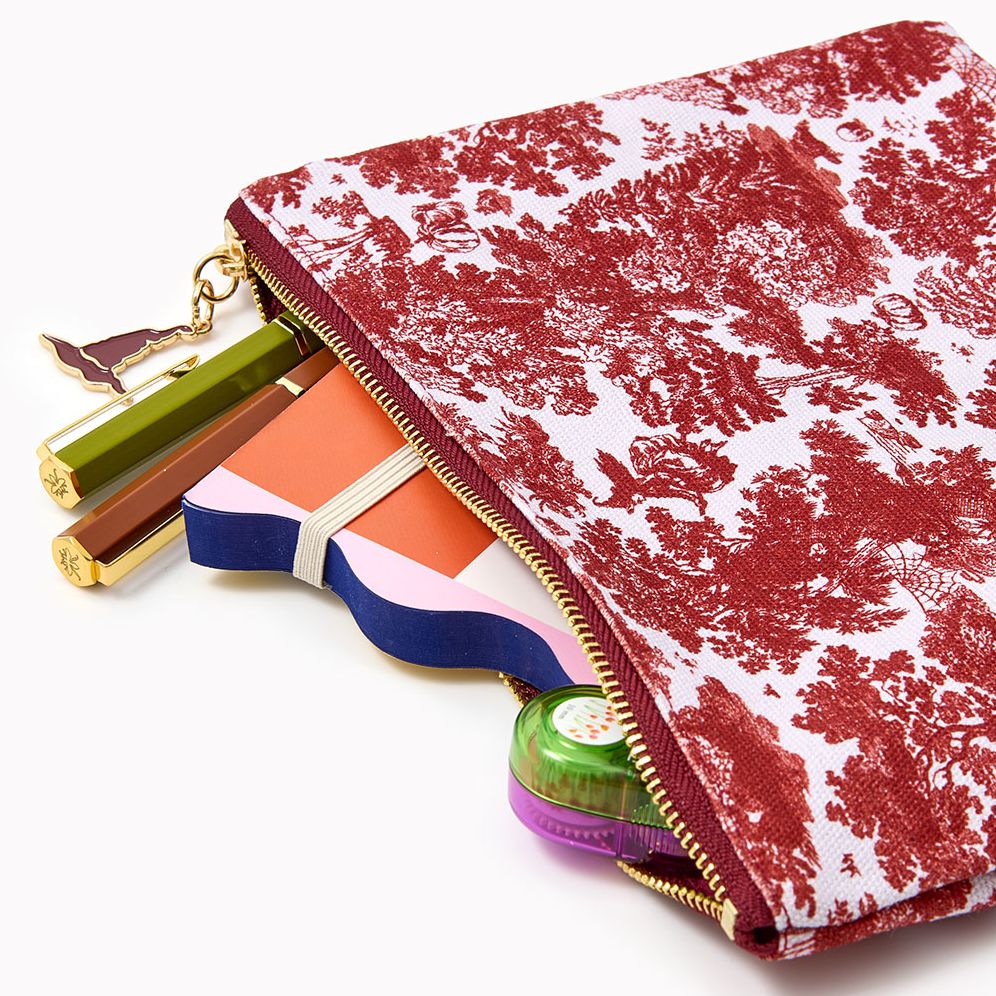 Alternative view of Zippered Toile Pouch