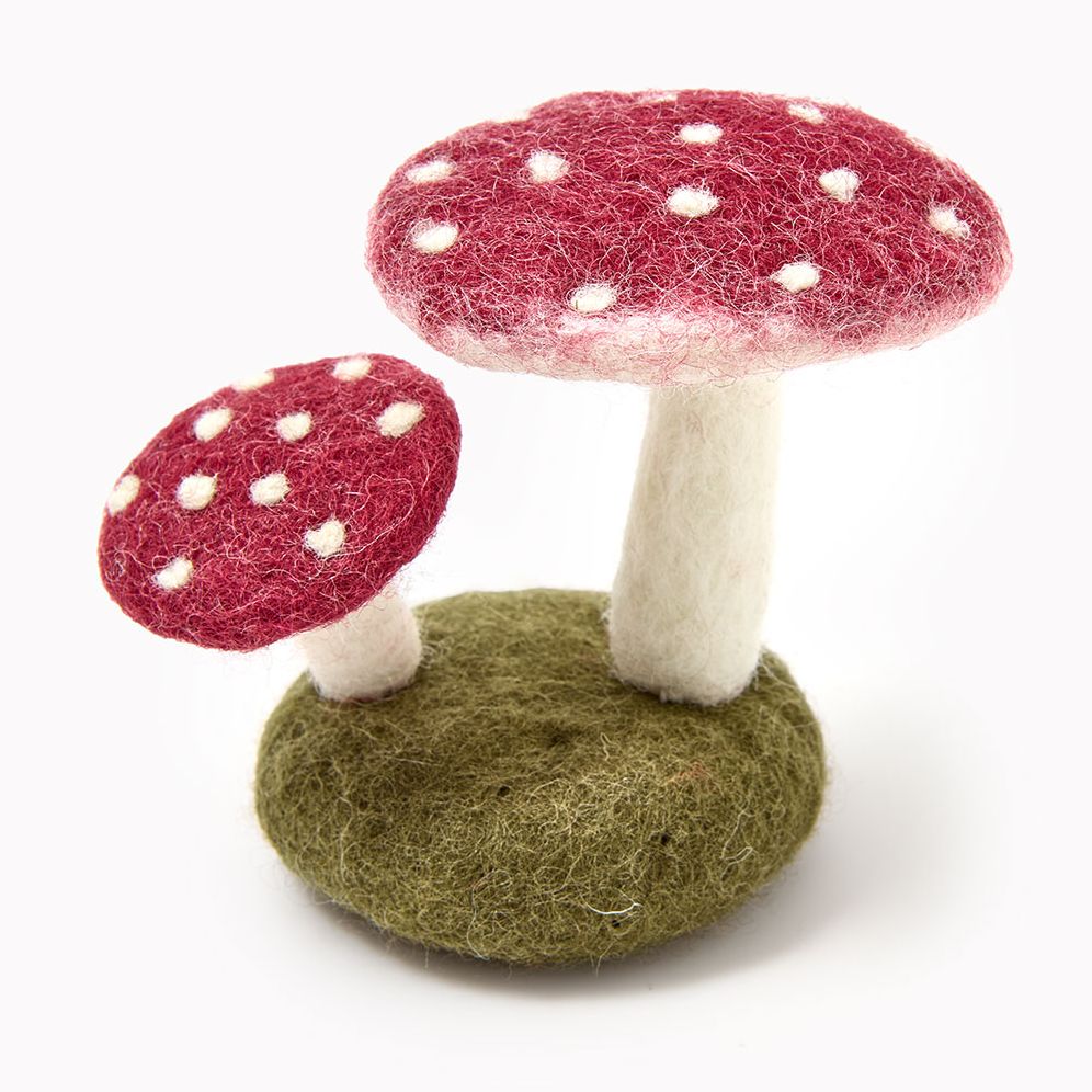 Alternative view of Felted Mushroom