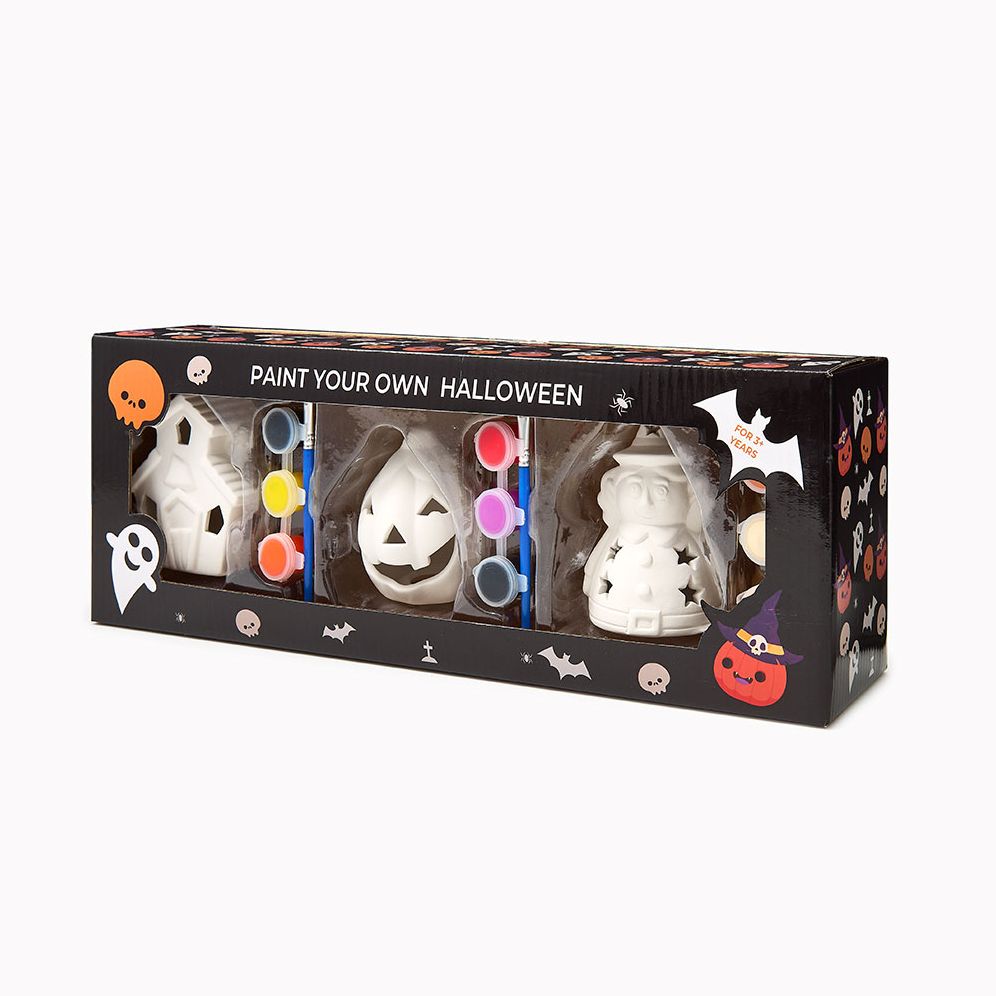 Alternative view of Paint Your Own Halloween Kit - Haunted House, Jack O'Lantern, Witch