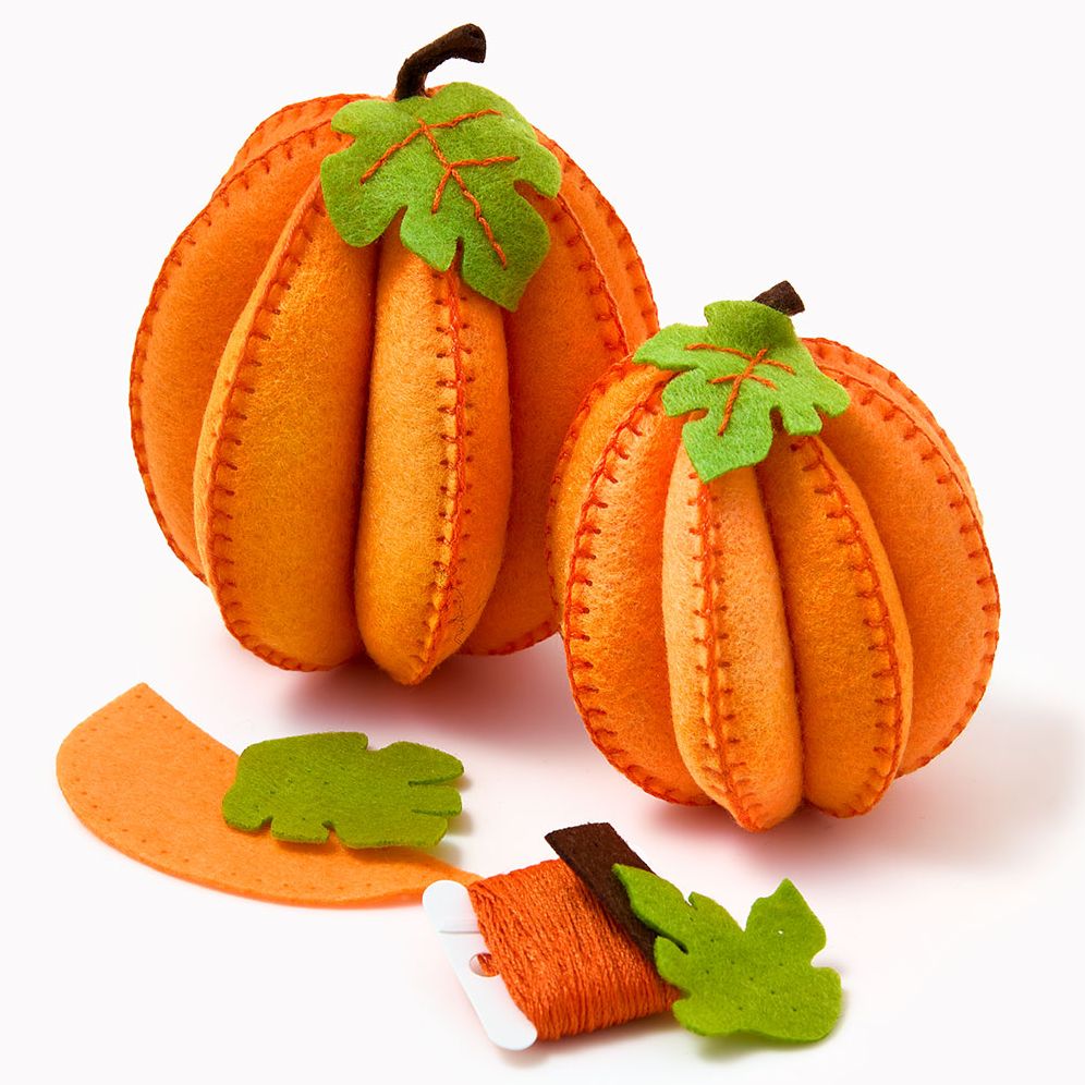Alternative view of Felt DIY Pumpkin Set
