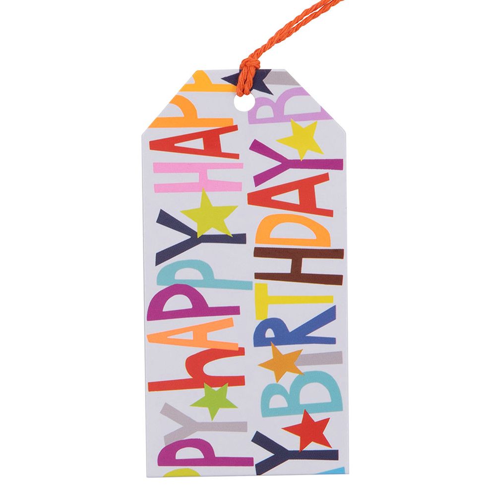 Happy Birthday 4 PK Gift Tag - Image 3