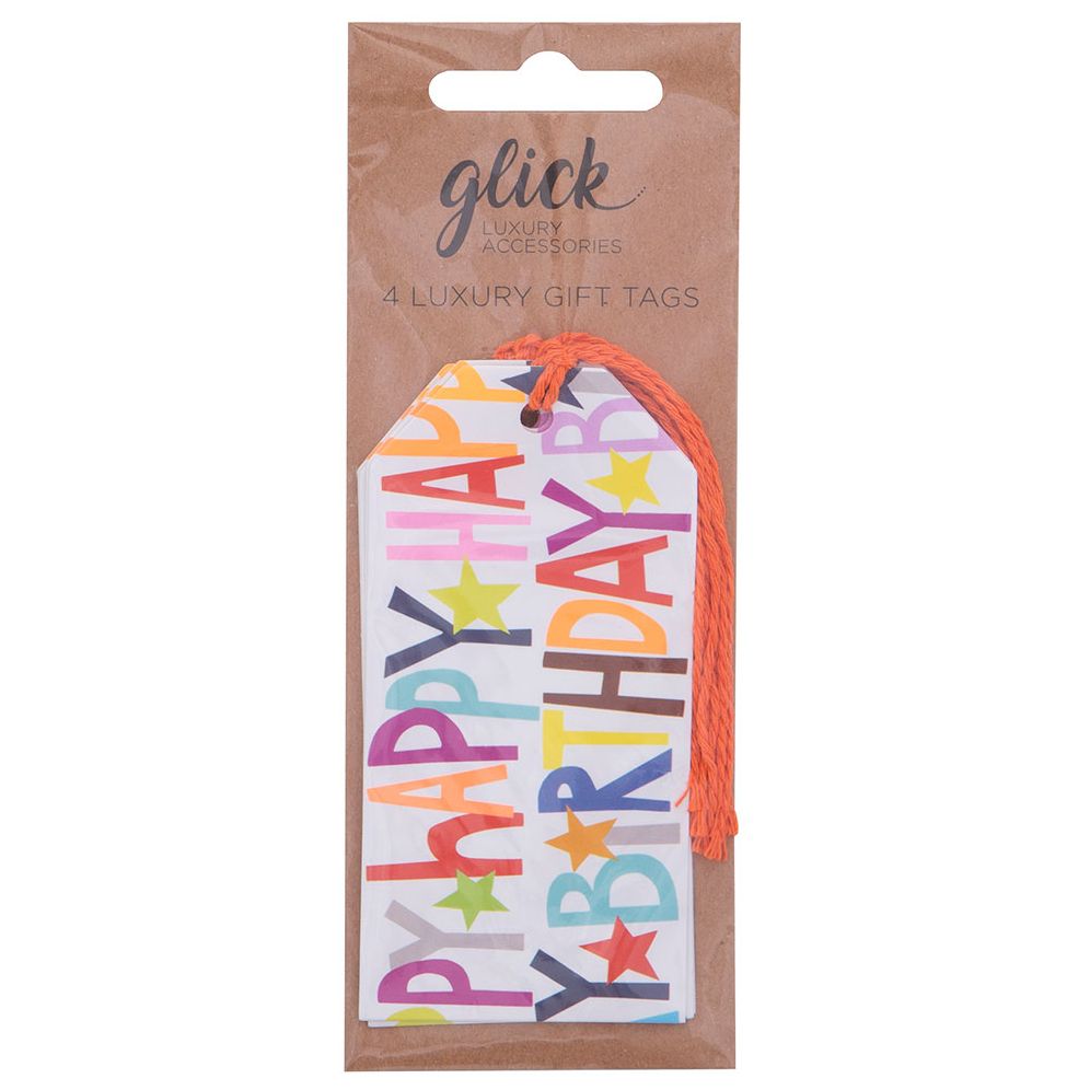 Alternative view of Happy Birthday 4 PK Gift Tag