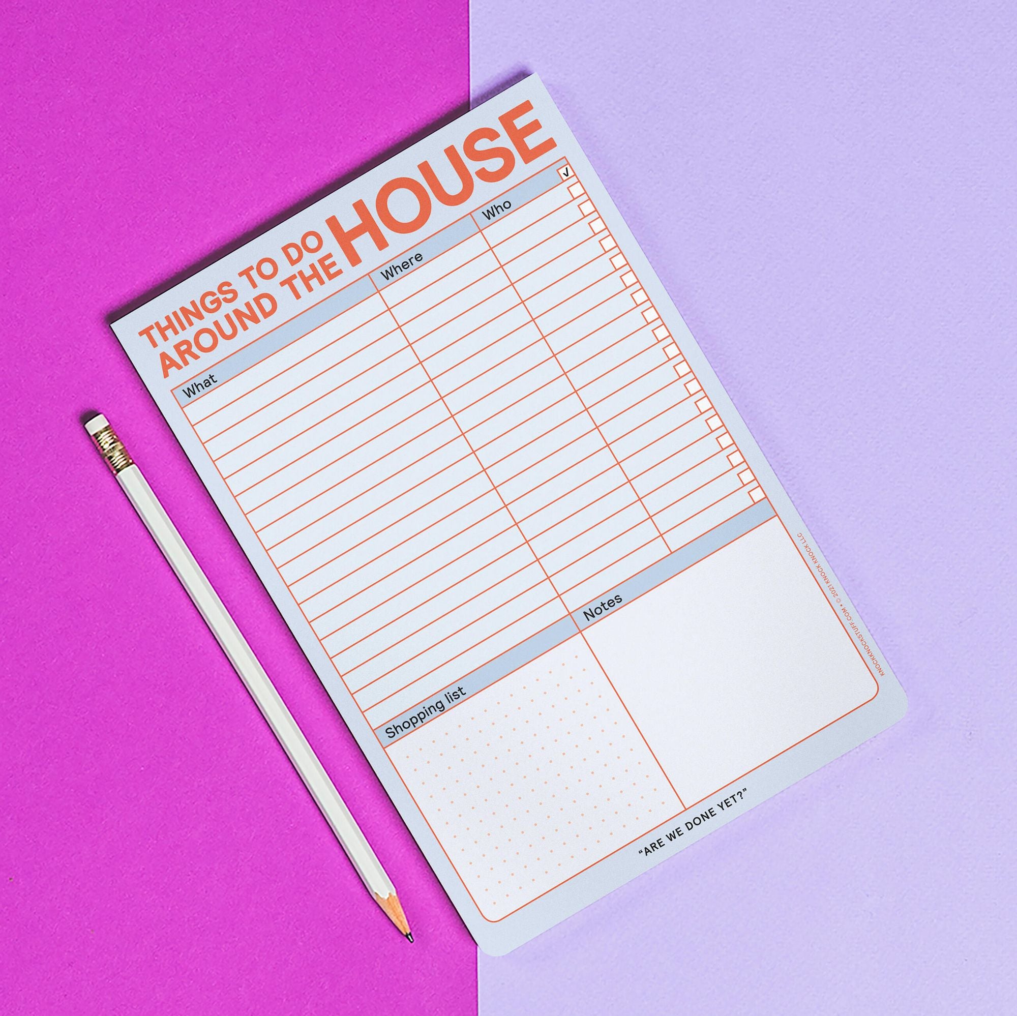 Things to Do Around the House Notepad with Magnet (Pastel Edition) - Image 2